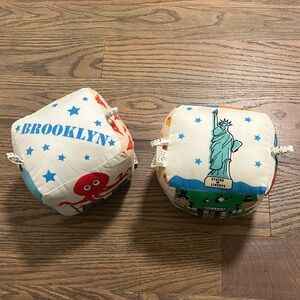 Globe Totters Toy City Blocks NYC and Brooklyn GUC